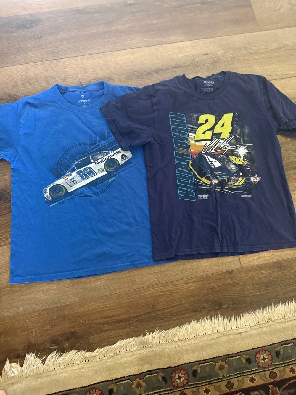 Youth NASCAR Car Graphic T-Shirts - Blue & Navy